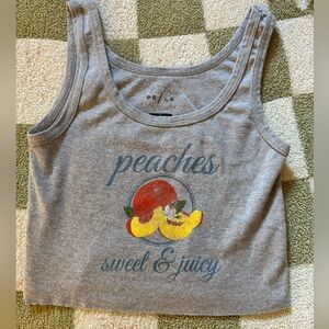 Grey Peaches Tank Small